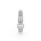 Aarinya Prism Art Deco Baguette Kada Bracelet, Geometric Grandeur Diamond Bracelet