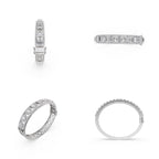 Aarinya Prism Art Deco Baguette Kada Bracelet, Geometric Grandeur Diamond Bracelet