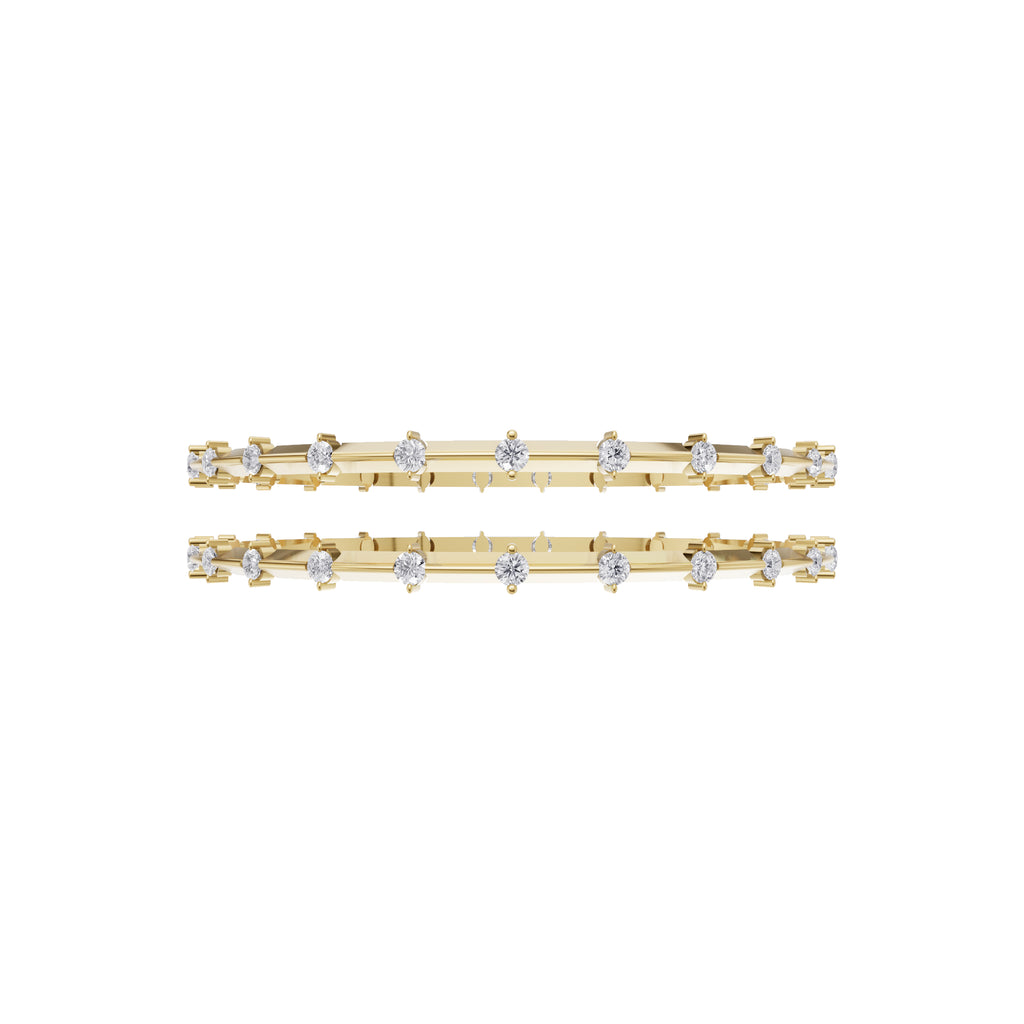 Aarinya Starlight Alternating Diamond Kada Bracelet, The Celestial Constellation Kada