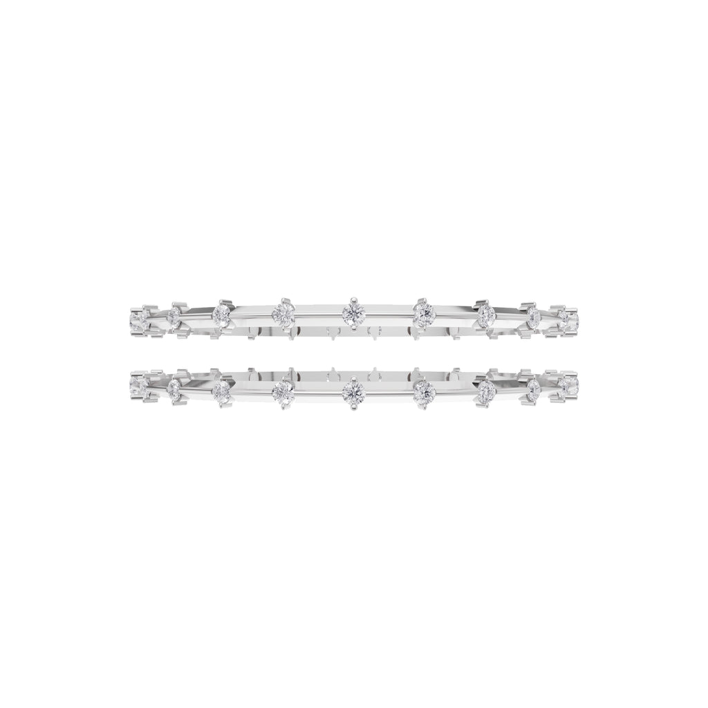Aarinya Starlight Alternating Diamond Kada Bracelet, The Celestial Constellation Kada