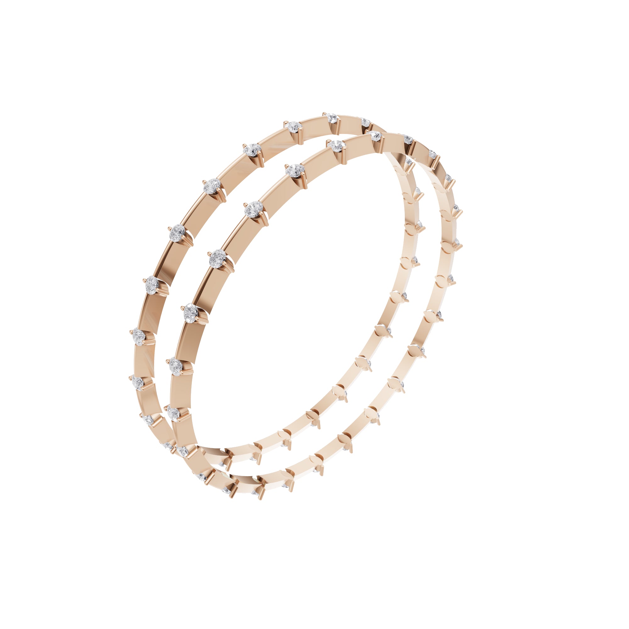 Aarinya Starlight Alternating Diamond Kada Bracelet, The Celestial Constellation Kada