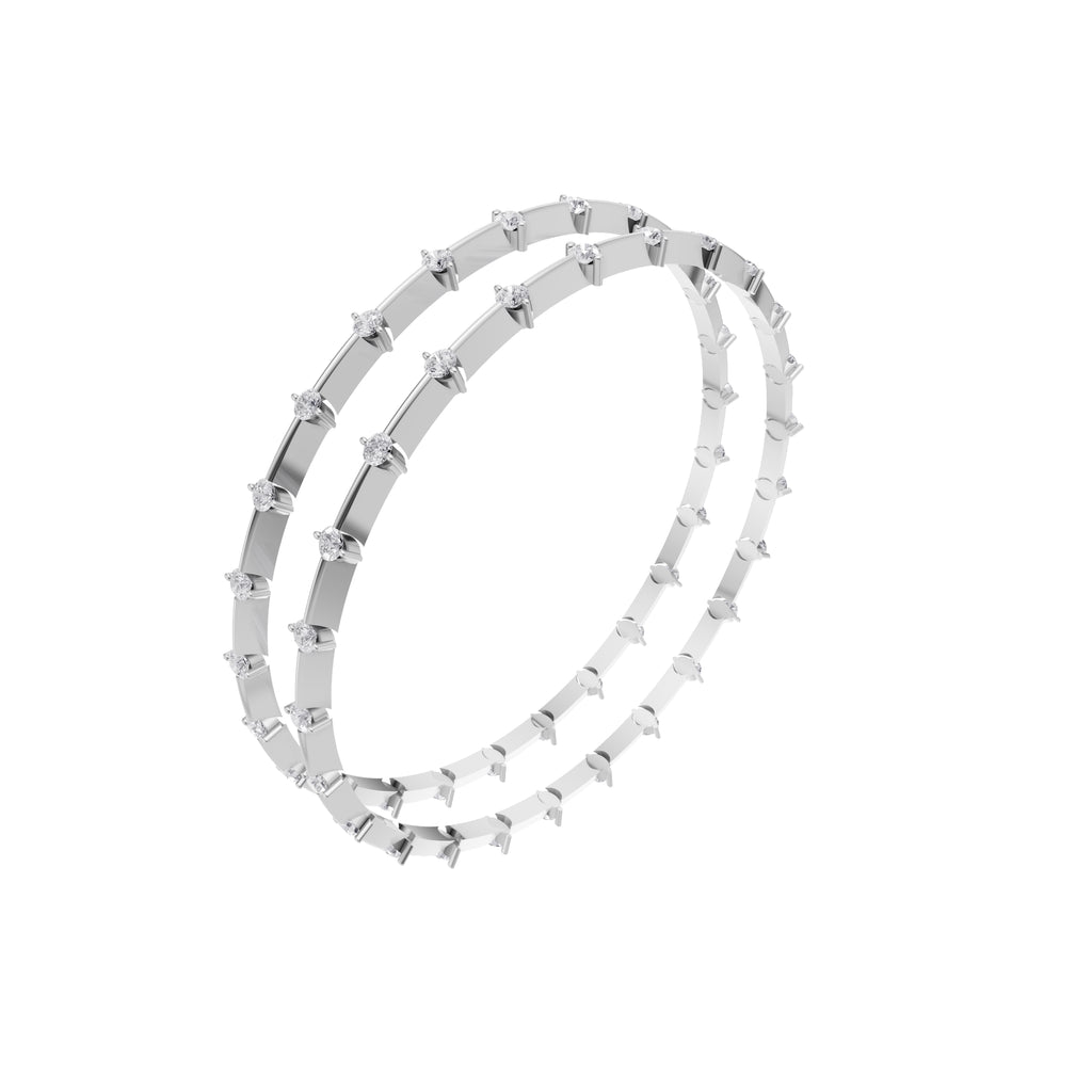 Aarinya Starlight Alternating Diamond Kada Bracelet, The Celestial Constellation Kada