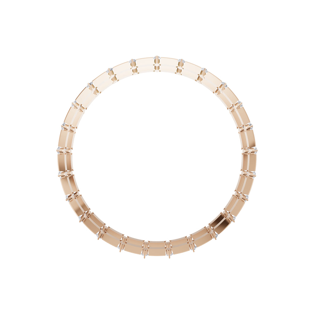 Aarinya Starlight Alternating Diamond Kada Bracelet, The Celestial Constellation Kada