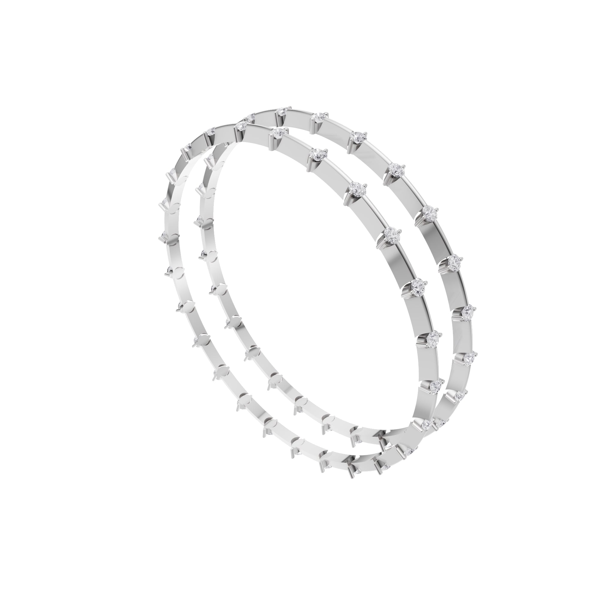 Aarinya Starlight Alternating Diamond Kada Bracelet, The Celestial Constellation Kada