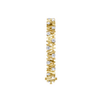 Aarinya Geometric Zigzag Diamond Link Bracelet