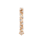 Aarinya Geometric Zigzag Diamond Link Bracelet