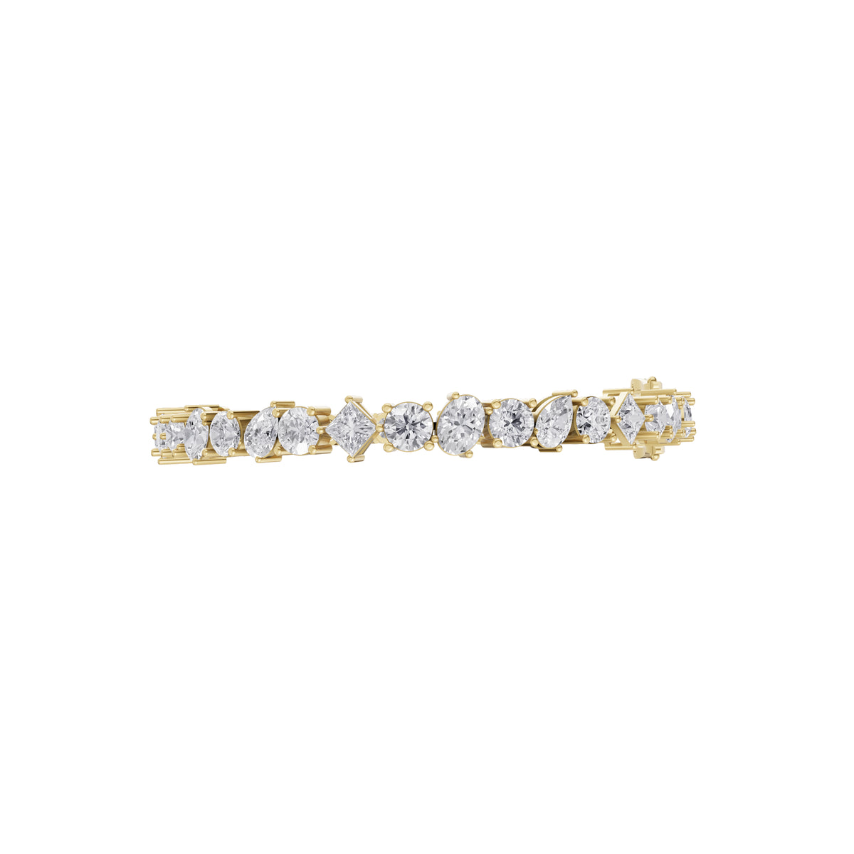 Aarinya Multi-Shape Fancy-Cut Diamond Loose Bracelet
