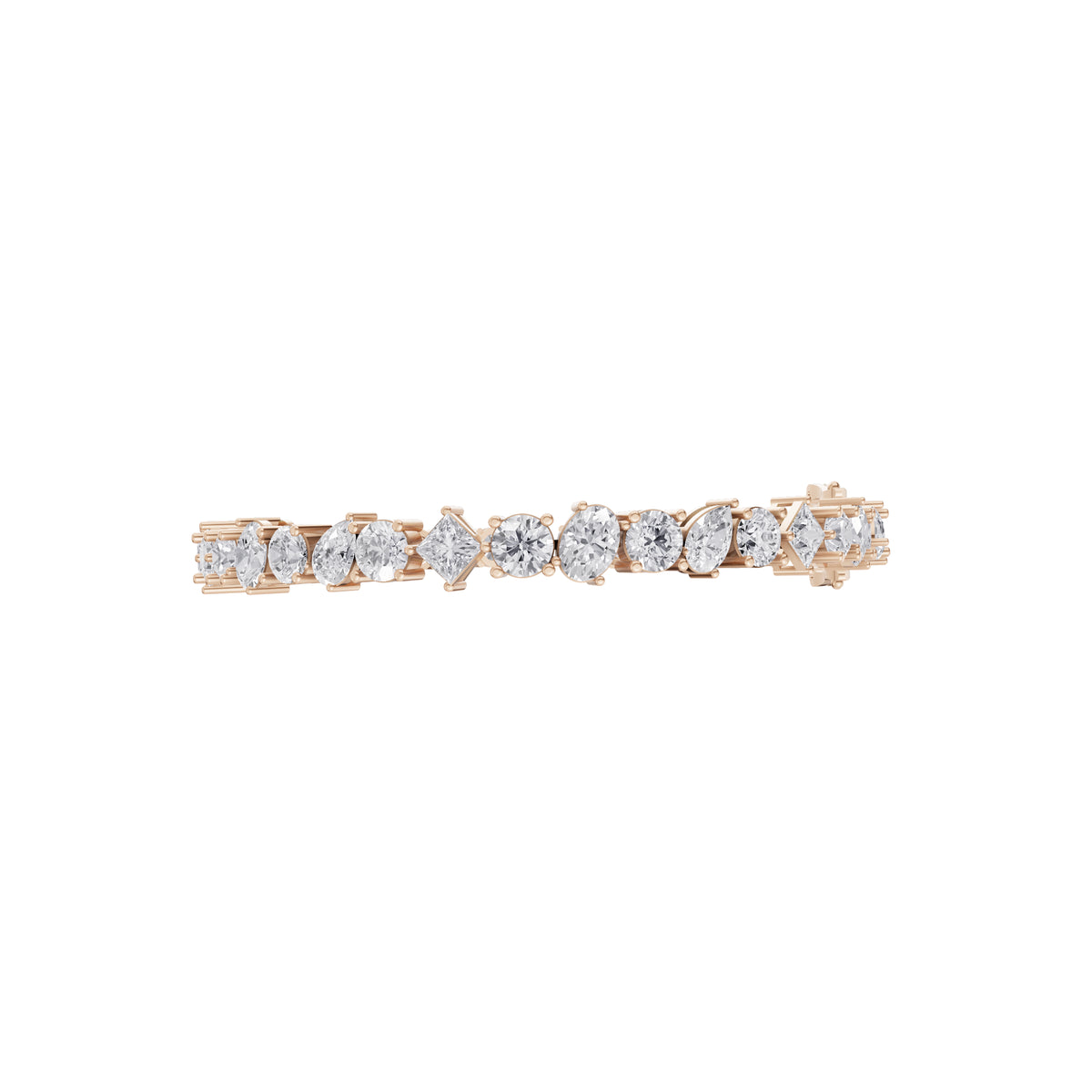Aarinya Multi-Shape Fancy-Cut Diamond Loose Bracelet