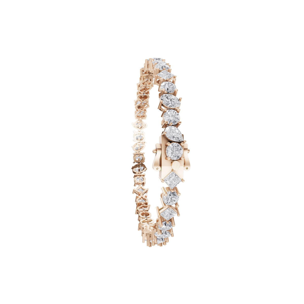 Aarinya Multi-Shape Fancy-Cut Diamond Loose Bracelet