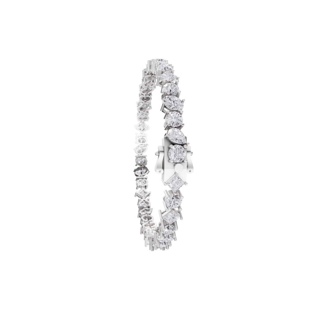 Aarinya Multi-Shape Fancy-Cut Diamond Loose Bracelet
