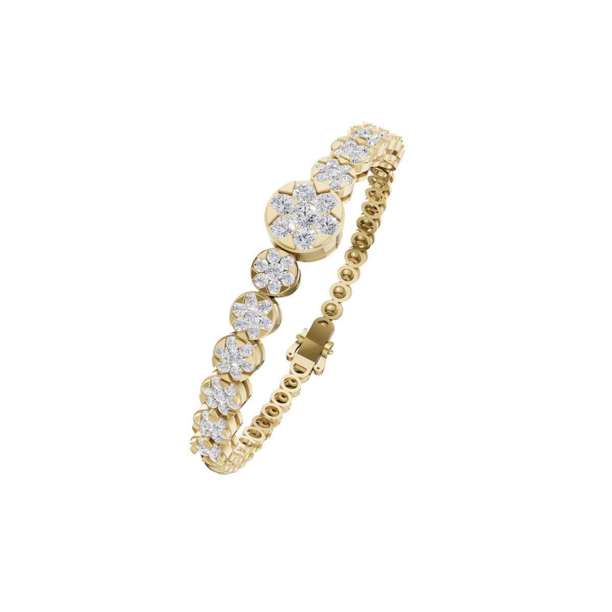 Aarinya Blossom Cluster Loose Bracelet