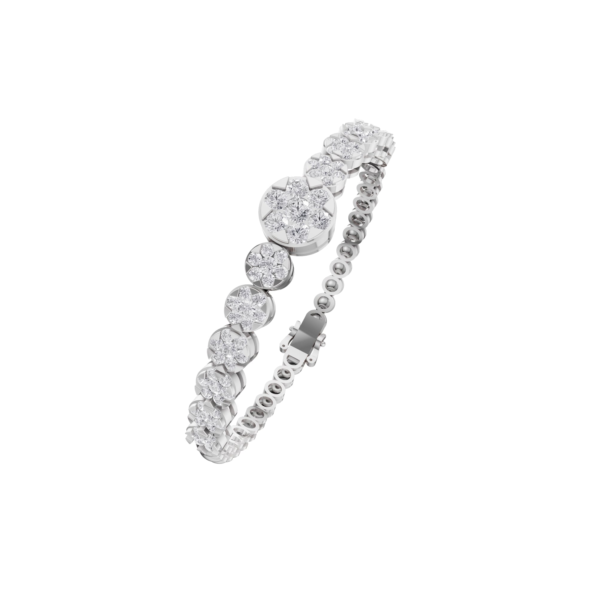Aarinya Blossom Cluster Loose Bracelet