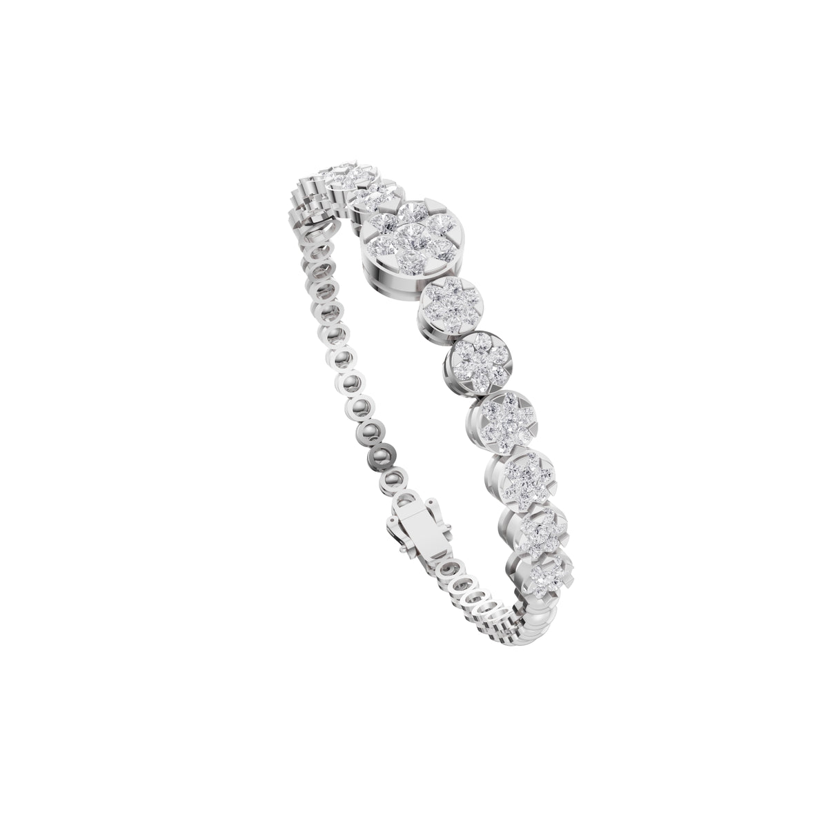 Aarinya Blossom Cluster Loose Bracelet