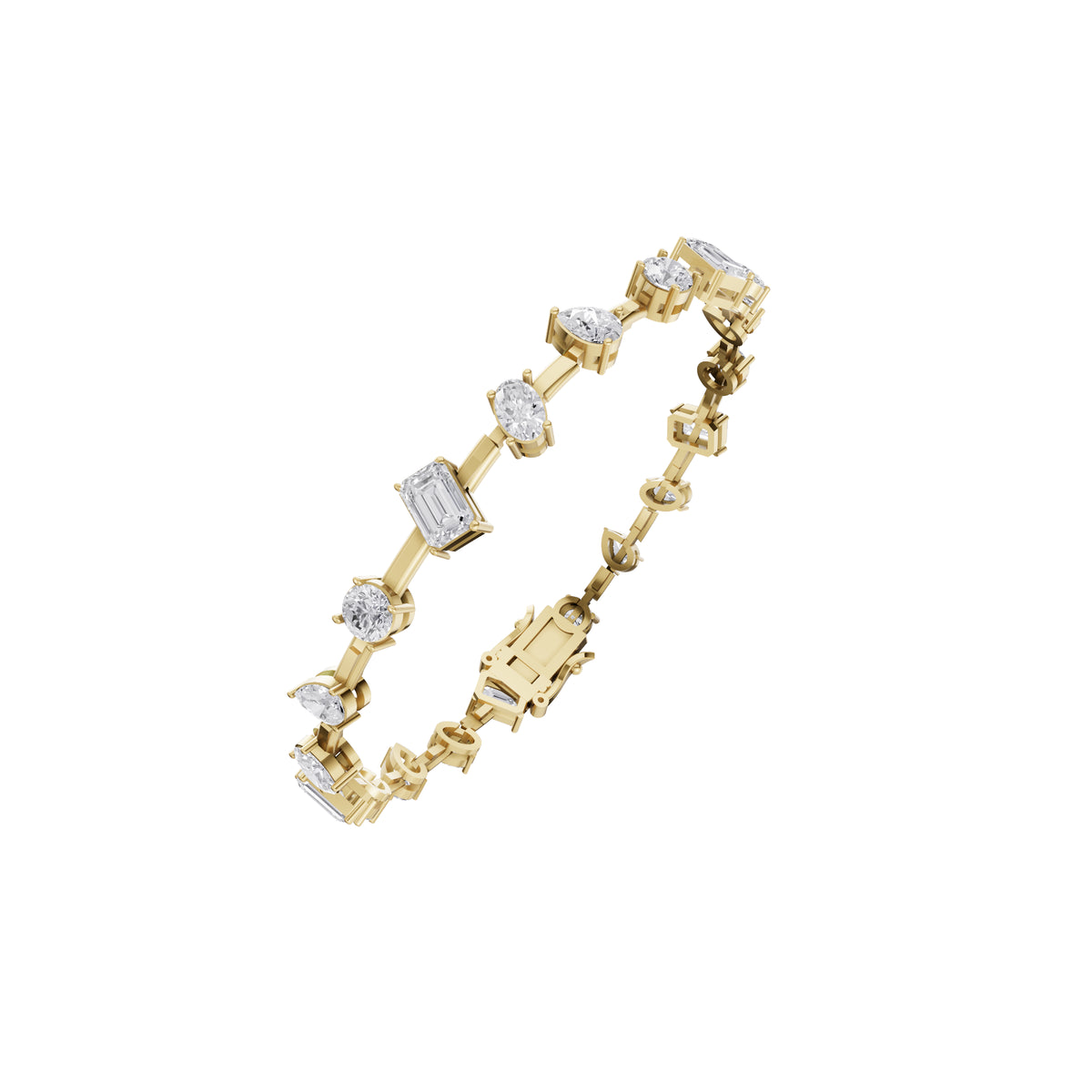 Aarinya Fancy-Cut Lab Grown Diamond Loose Bracelet