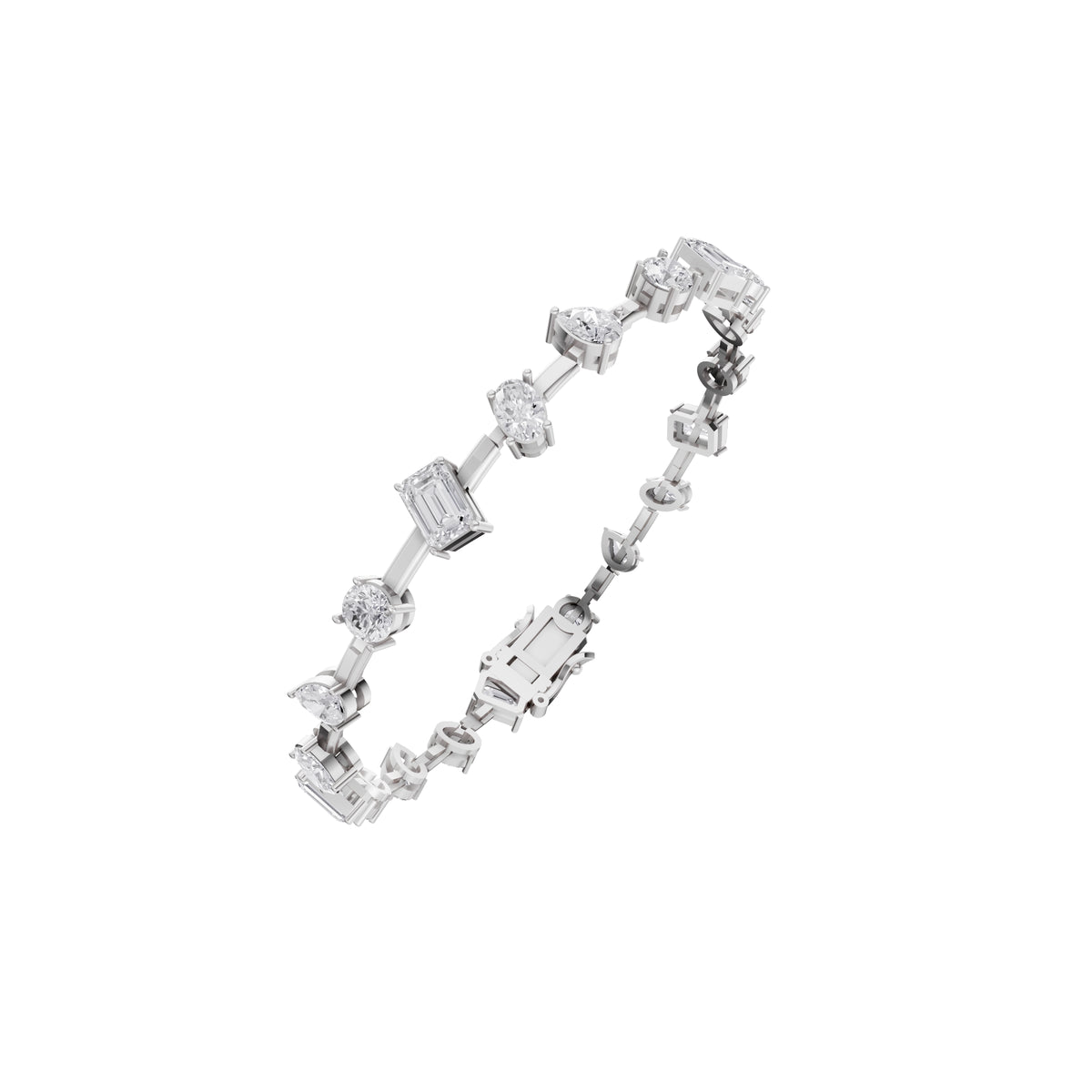 Aarinya Fancy-Cut Lab Grown Diamond Loose Bracelet
