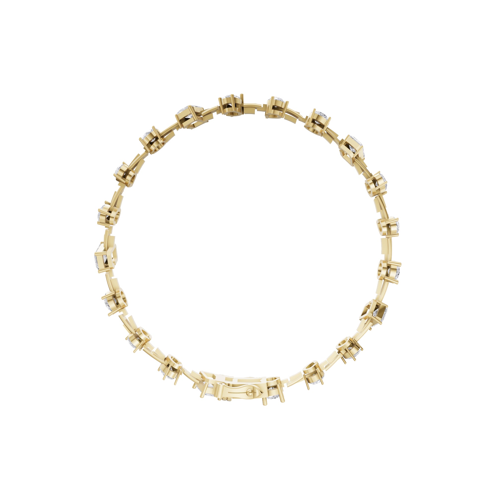 Aarinya Fancy-Cut Lab Grown Diamond Bracelet, Mixed-Cut Diamond Tennis Bracelet