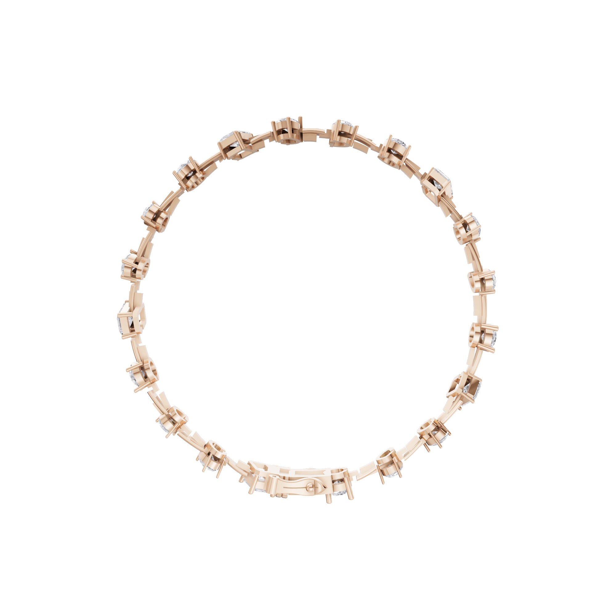 Aarinya Fancy-Cut Lab Grown Diamond Bracelet, Mixed-Cut Diamond Tennis Bracelet