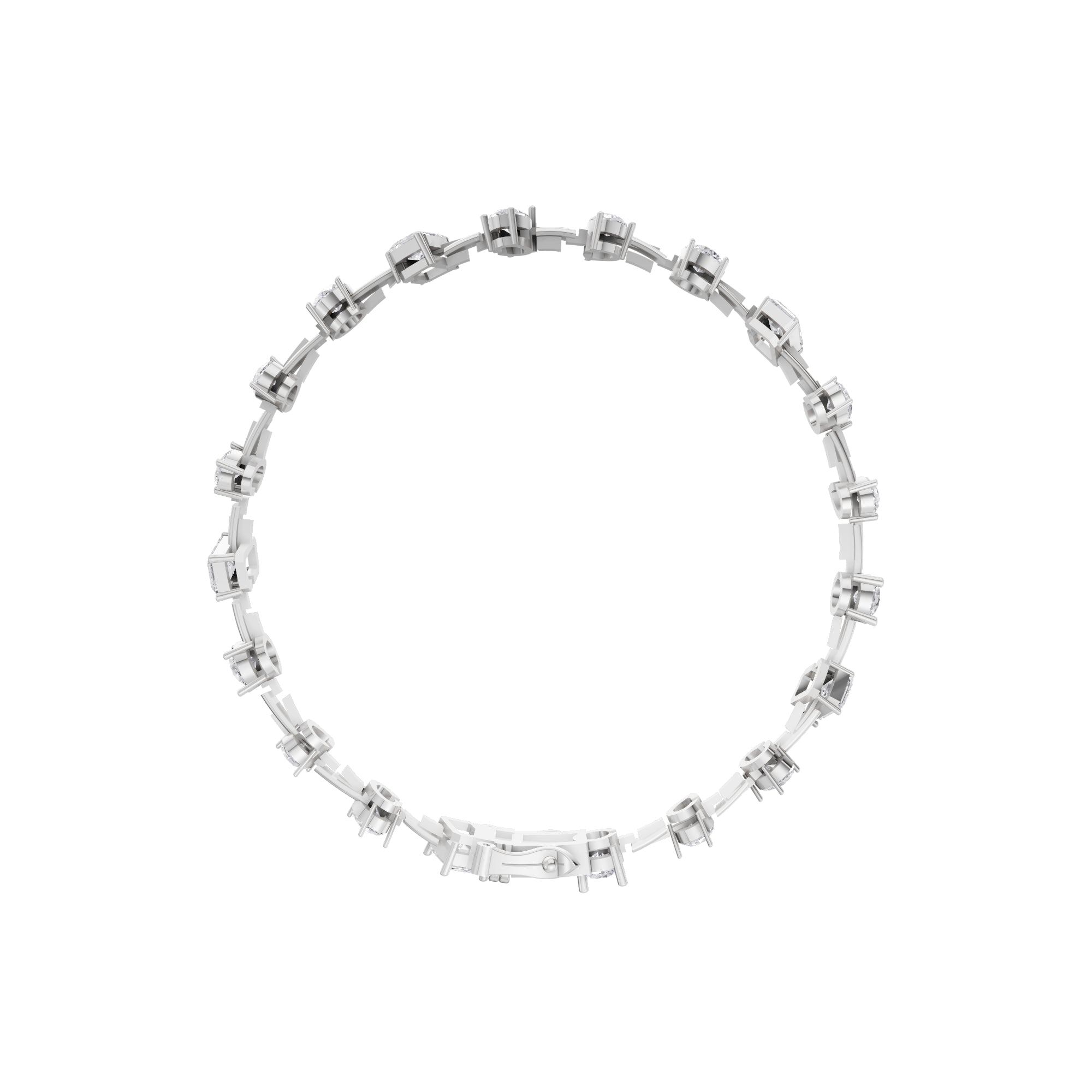 Aarinya Fancy-Cut Lab Grown Diamond Bracelet, Mixed-Cut Diamond Tennis Bracelet
