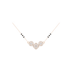 Aarinya Rhombus & Double-Halo Mangalsutra
