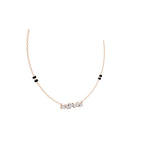 Aarinya Multi-Cut Diamond Arc Pendant