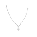 Aarinya The Sovereign Floral Chevron Cluster Diamond Pendant Necklace