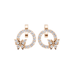 Aarinya Enchanted Butterfly Circle Diamond Pendant Set, The Papillon Circle Diamond Lab Grown Set