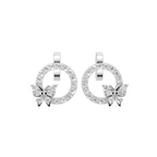 Aarinya Enchanted Butterfly Circle Diamond Pendant Set, The Papillon Circle Diamond Lab Grown Set
