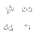 Aarinya Enchanted Butterfly Circle Diamond Pendant Set, The Papillon Circle Diamond Lab Grown Set