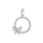 Aarinya Enchanted Butterfly Circle Diamond Pendant Set, The Papillon Circle Diamond Lab Grown Set