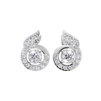 Aarinya Celestial Swirl Solitaire Pendant Set, The Flame-Halo Solitaire Pendant Set