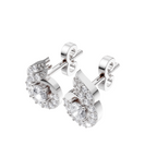 Aarinya Celestial Swirl Solitaire Pendant Set, The Flame-Halo Solitaire Pendant Set