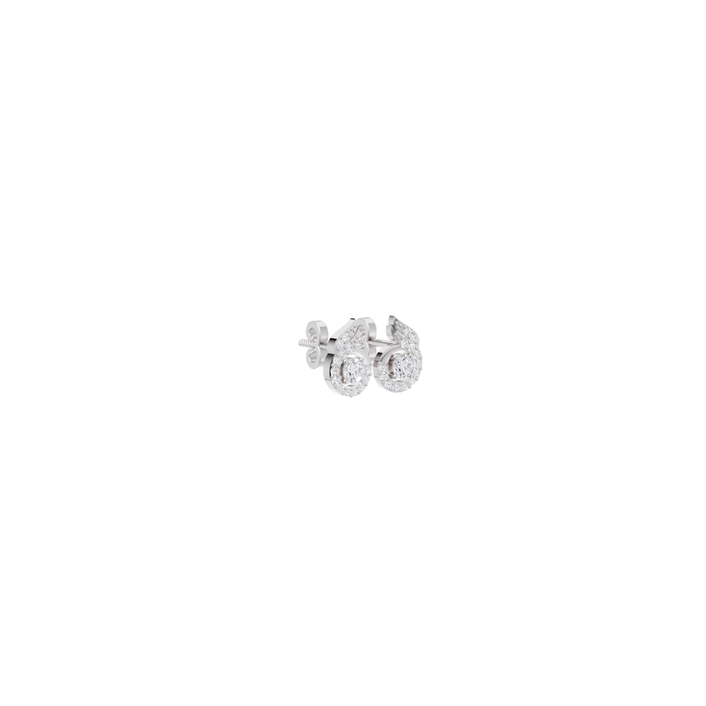 Aarinya Celestial Swirl Solitaire Pendant Set, The Flame-Halo Solitaire Pendant Set
