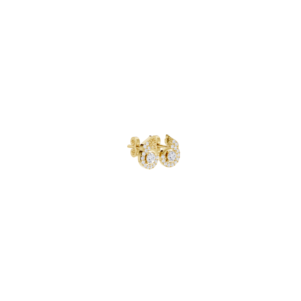 Aarinya Celestial Swirl Solitaire Pendant Set, The Flame-Halo Solitaire Pendant Set