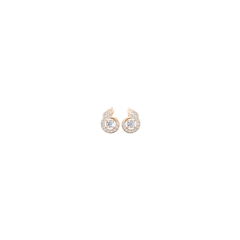 Aarinya Celestial Swirl Solitaire Pendant Set, The Flame-Halo Solitaire Pendant Set