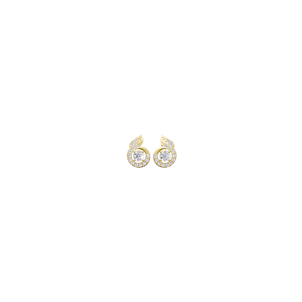 Aarinya Celestial Swirl Solitaire Pendant Set
