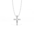 Aarinya Ribbon Cross Lab-Grown Diamond Pendant, The Centurion Minimalist Cross Pendant