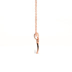 Aarinya Ribbon Cross Lab-Grown Diamond Pendant, The Centurion Minimalist Cross Pendant