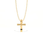 Aarinya Ribbon Cross Lab-Grown Diamond Pendant, The Centurion Minimalist Cross Pendant