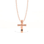 Aarinya Ribbon Cross Lab-Grown Diamond Pendant, The Centurion Minimalist Cross Pendant