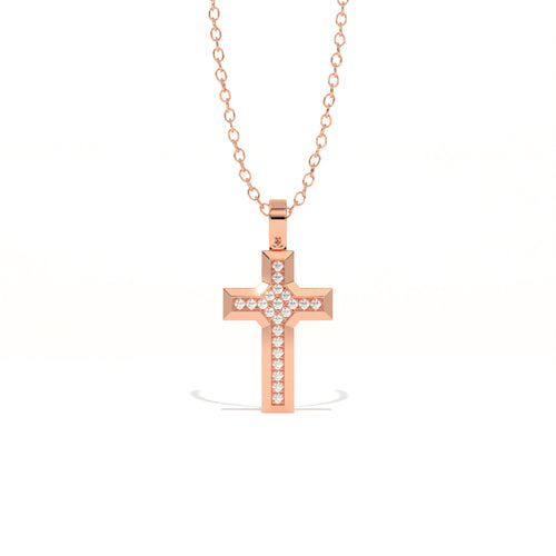 Aarinya Beveled Diamond Pendant