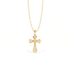 Aarinya Vantage Silhouette Sculpted Devotion Cross Charm, The Centurion Minimalist Tapered Ribbon Cross Medallion