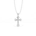 Aarinya Vantage Silhouette Sculpted Devotion Cross Charm, The Centurion Minimalist Tapered Ribbon Cross Medallion