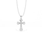 Aarinya Vantage Silhouette Sculpted Devotion Cross Charm, The Centurion Minimalist Tapered Ribbon Cross Medallion