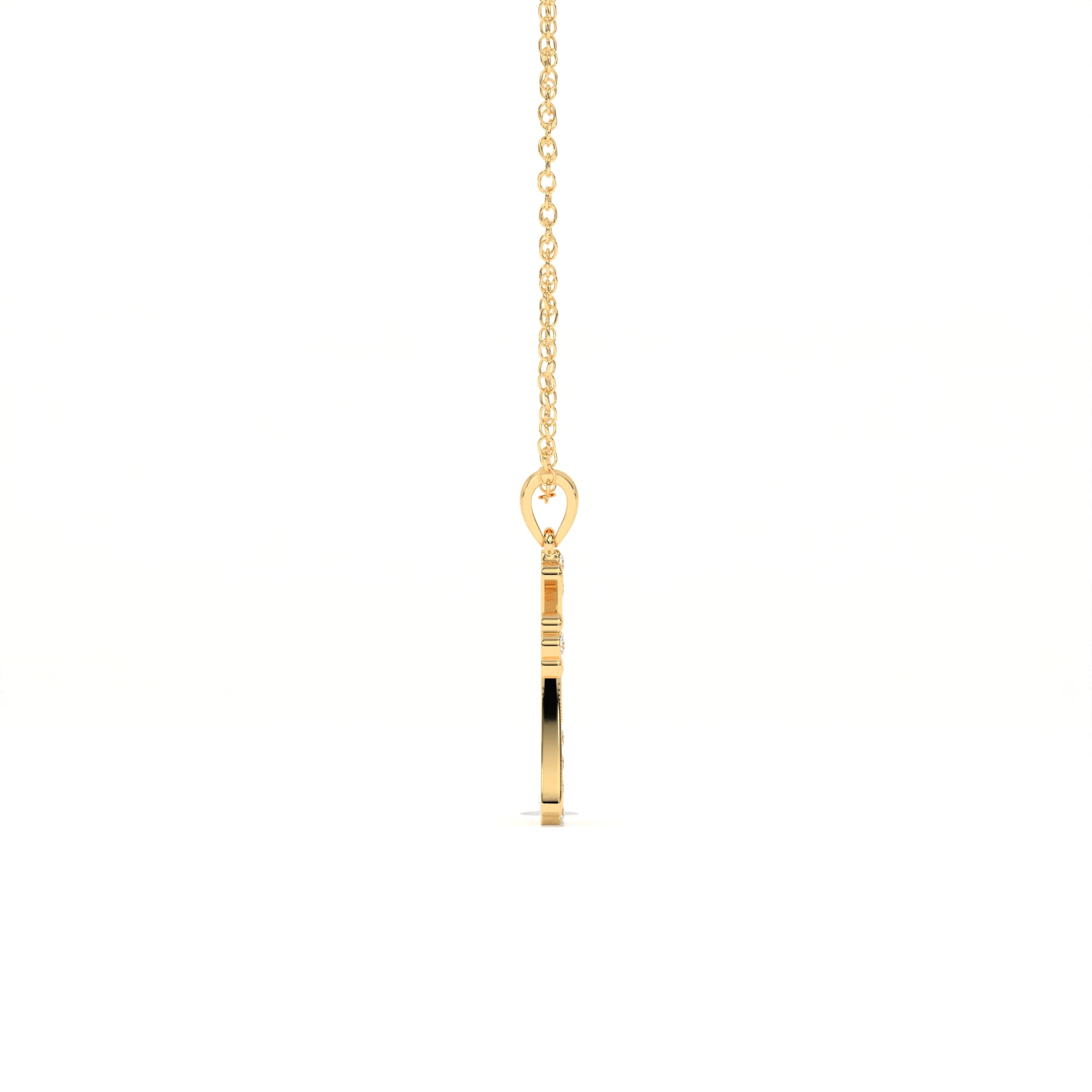 Aarinya Vantage Silhouette Sculpted Devotion Cross Charm, The Centurion Minimalist Tapered Ribbon Cross Medallion