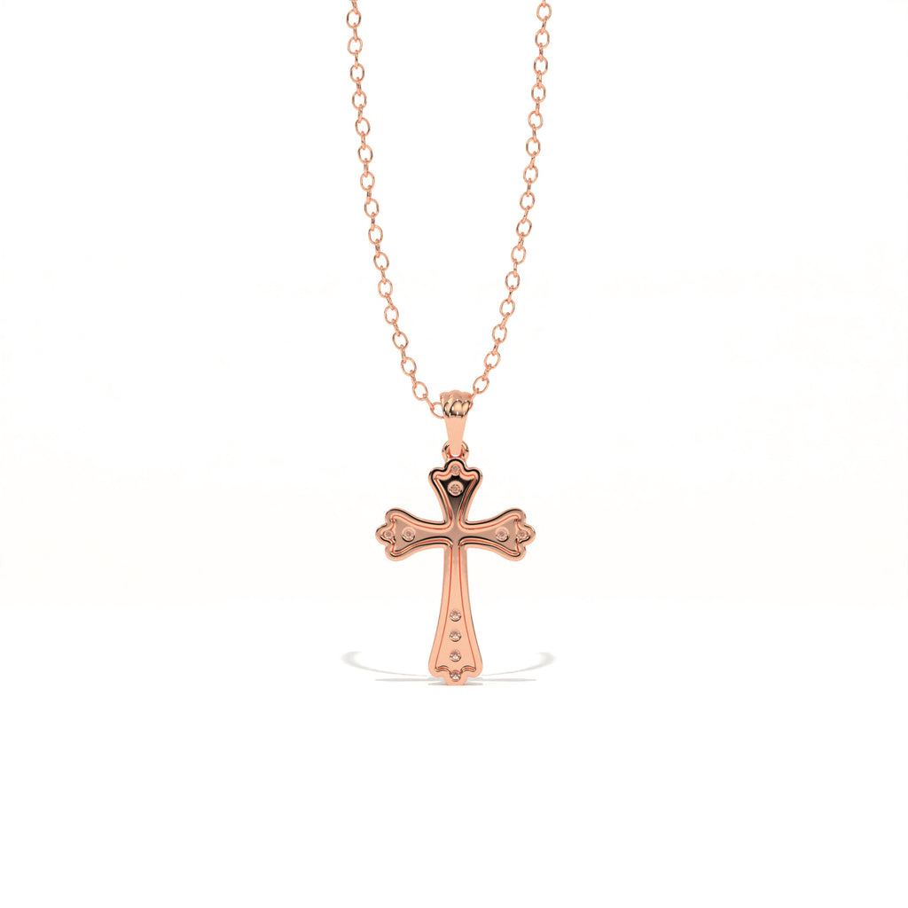 Aarinya Vantage Silhouette Sculpted Devotion Cross Charm, The Centurion Minimalist Tapered Ribbon Cross Medallion