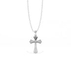 Aarinya Vantage Silhouette Sculpted Devotion Cross Charm, The Centurion Minimalist Tapered Ribbon Cross Medallion