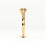 Aarinya Cathedral Lab-Grown Ring, Tapered Lab-Diamond Engagement Ring