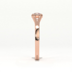 Aarinya Cathedral Lab-Grown Ring, Tapered Lab-Diamond Engagement Ring