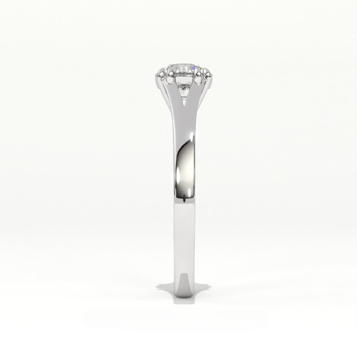 Aarinya Cathedral Lab-Grown Ring, Tapered Lab-Diamond Engagement Ring