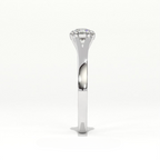 Aarinya Cathedral Lab-Grown Ring, Tapered Lab-Diamond Engagement Ring